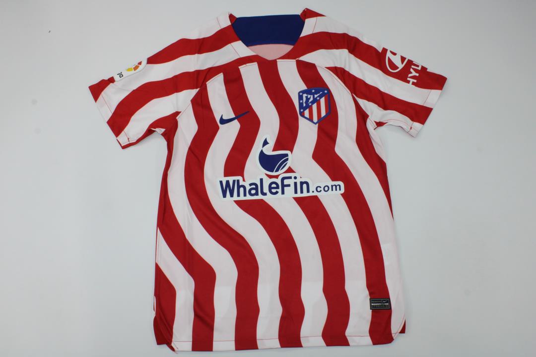 AAA Quality Atletico Madrid 22/23 Home Sponsor Soccer Jersey